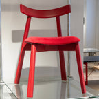 Fauteuil d'appoint rouge vif