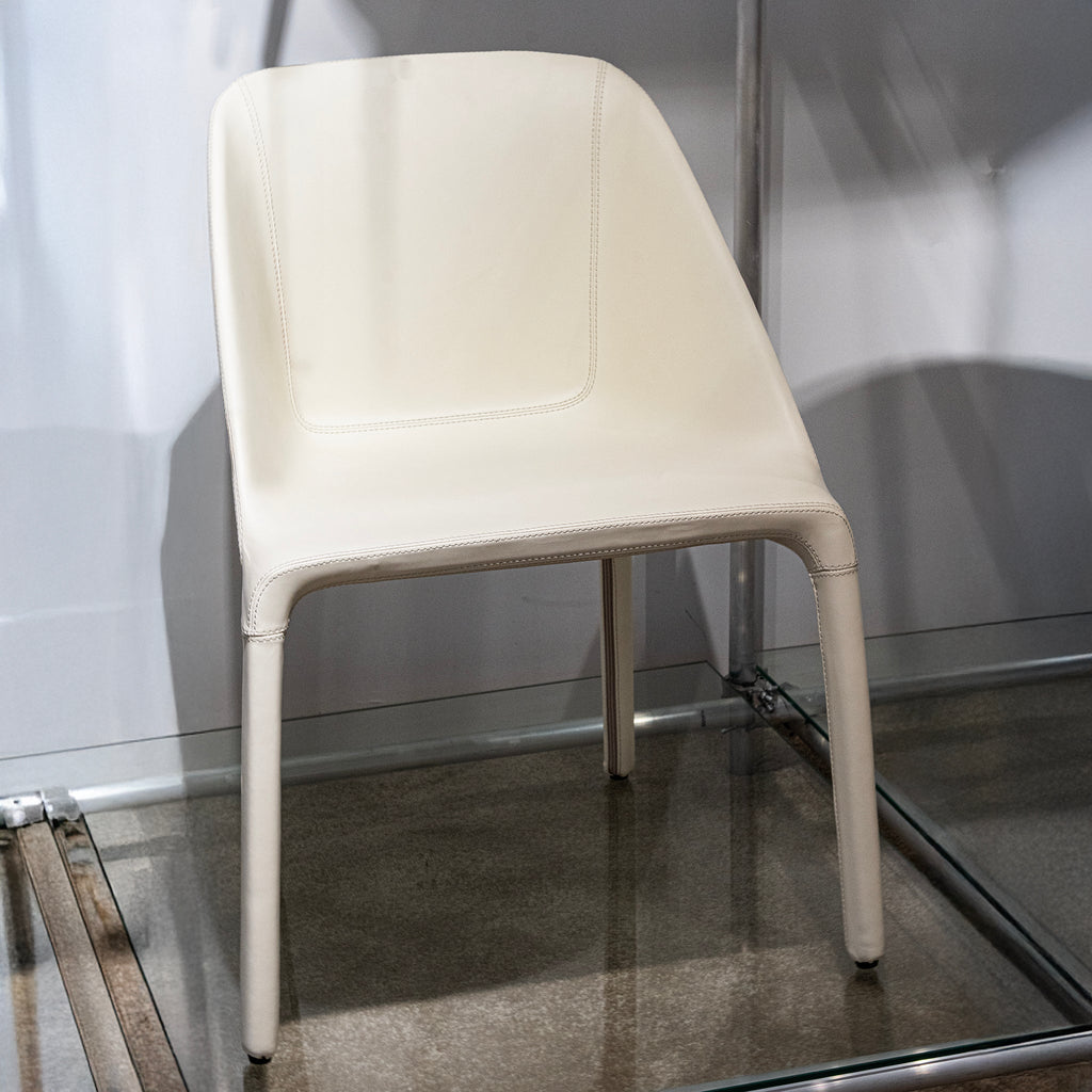 Chaise de salle à manger en cuir sans couture