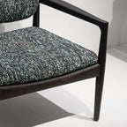 Fauteuil lounge en tweed urbain