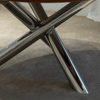 Table de salle à manger à placage radial