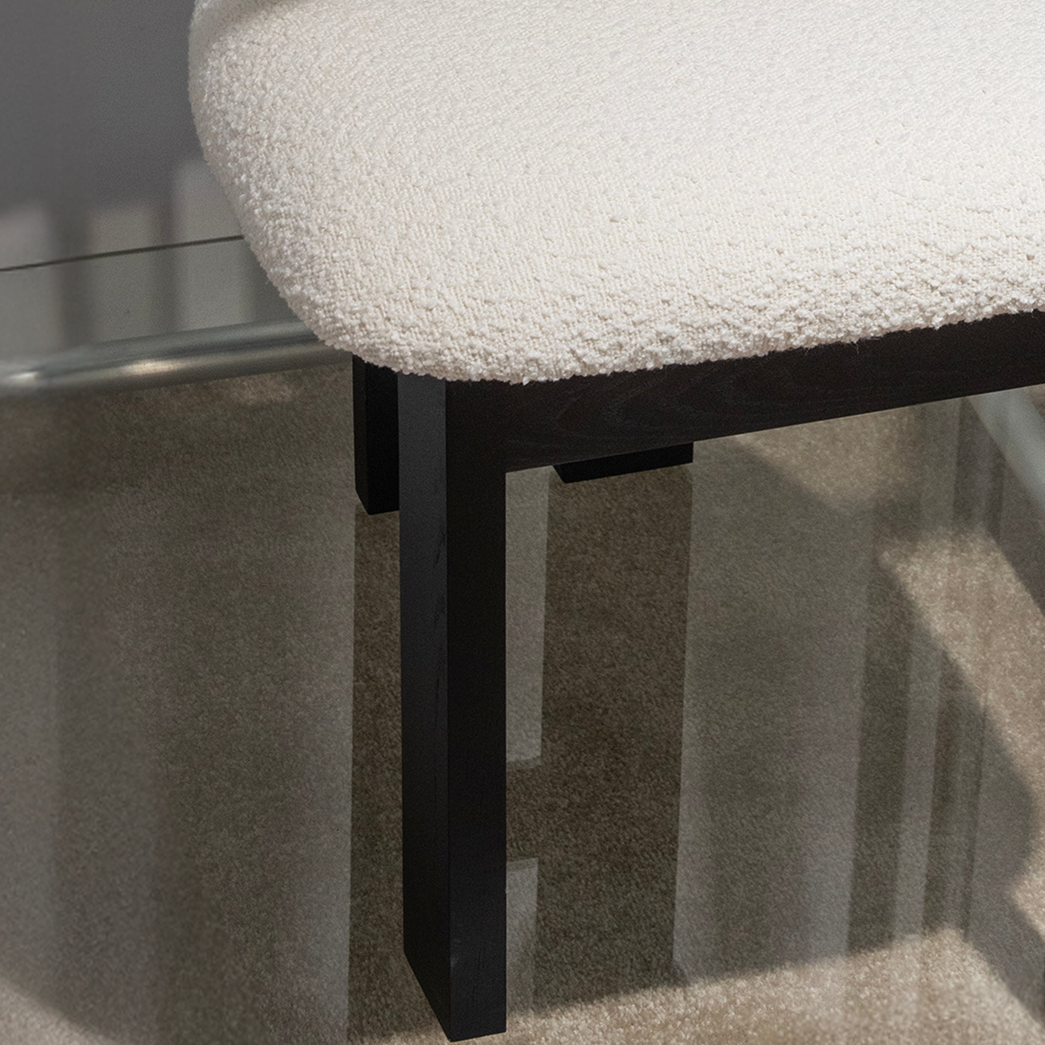 Chaise de salle à manger Soft Bouclé