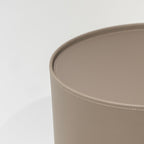 Table de chevet cylindrique enveloppée