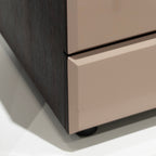 Table de chevet moderne bicolore