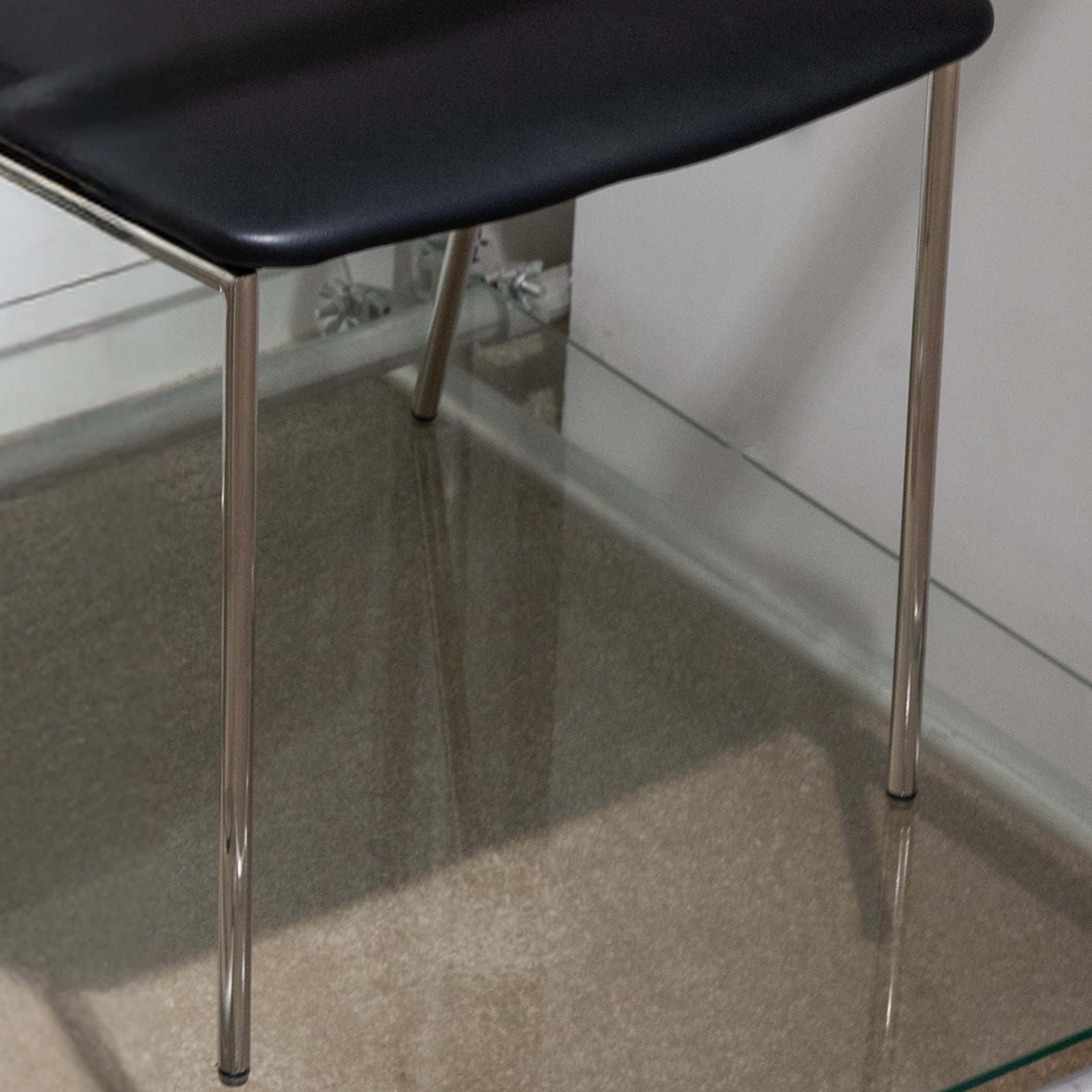 Chaise de salle à manger à double texture