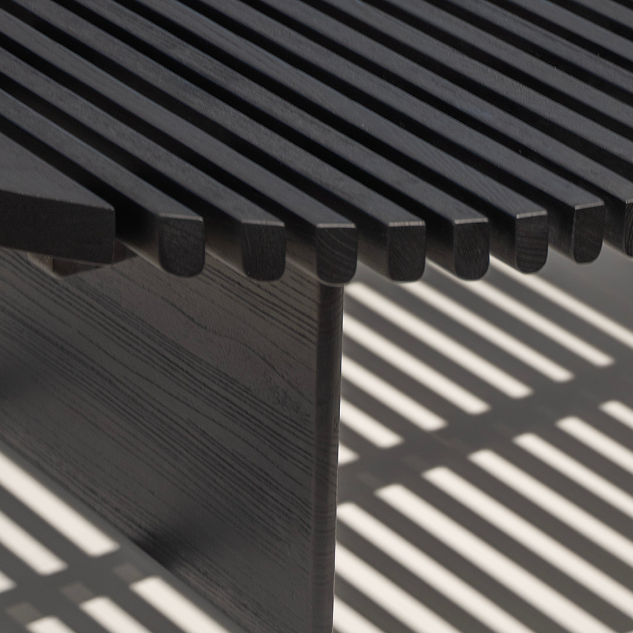 Table basse à lattes Rivulet