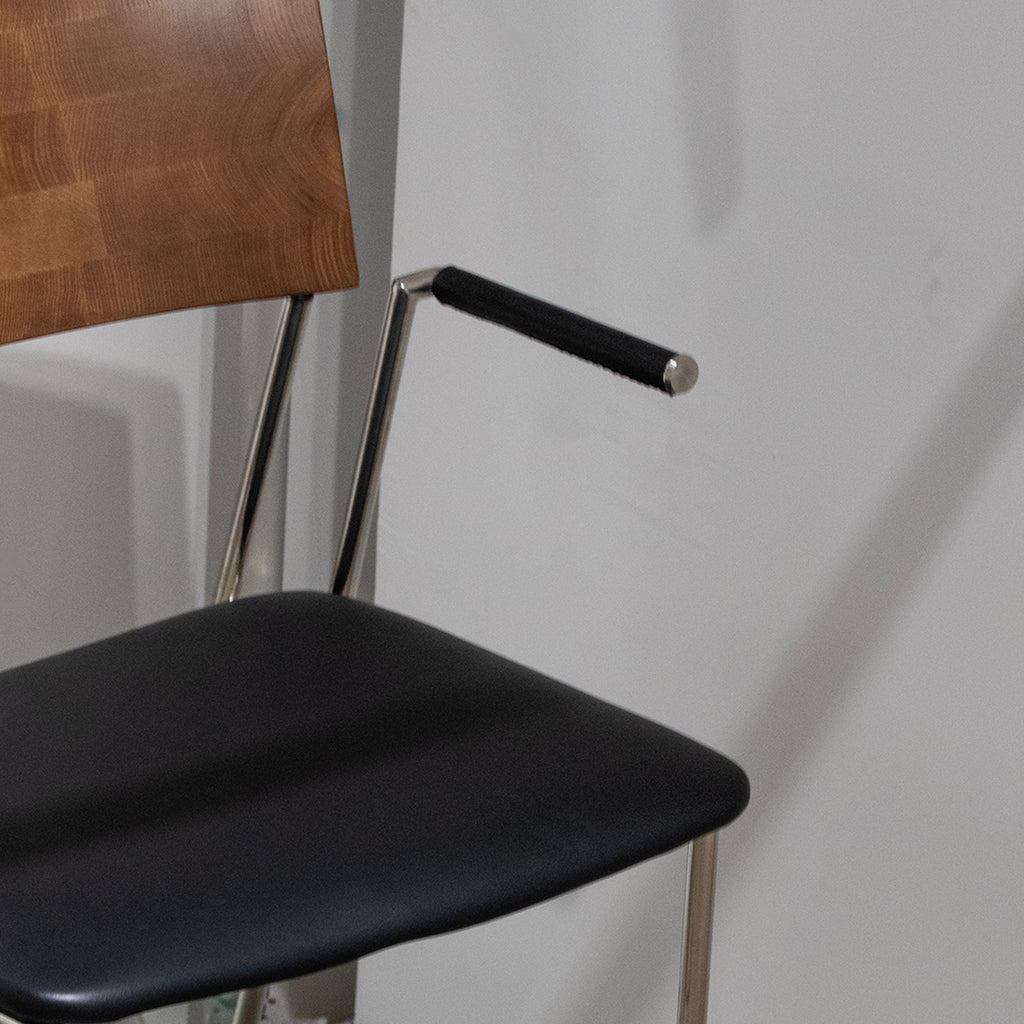 Chaise de salle à manger à double texture