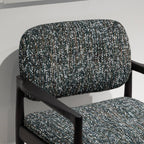 Fauteuil lounge en tweed urbain