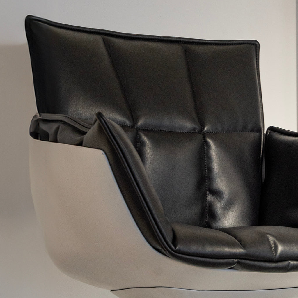 Chaise de salle à manger pivotante rembourrée