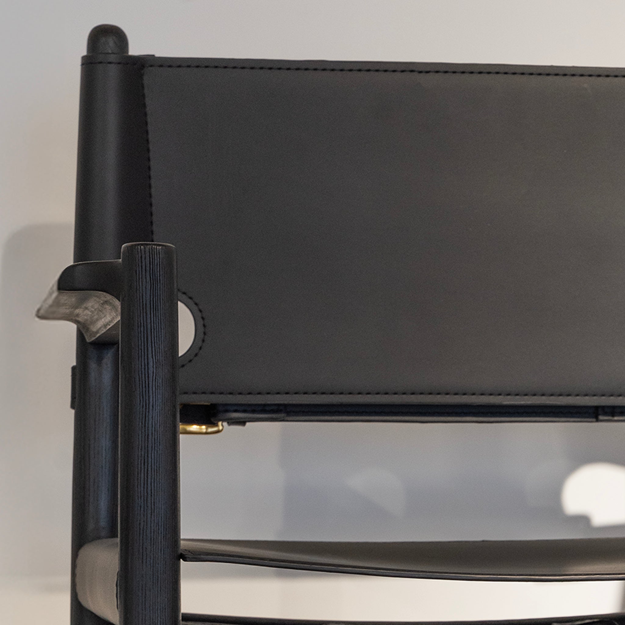 Fauteuil de salle à manger en cuir de selle