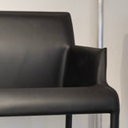 Chaise de salle à manger en cuir Contour