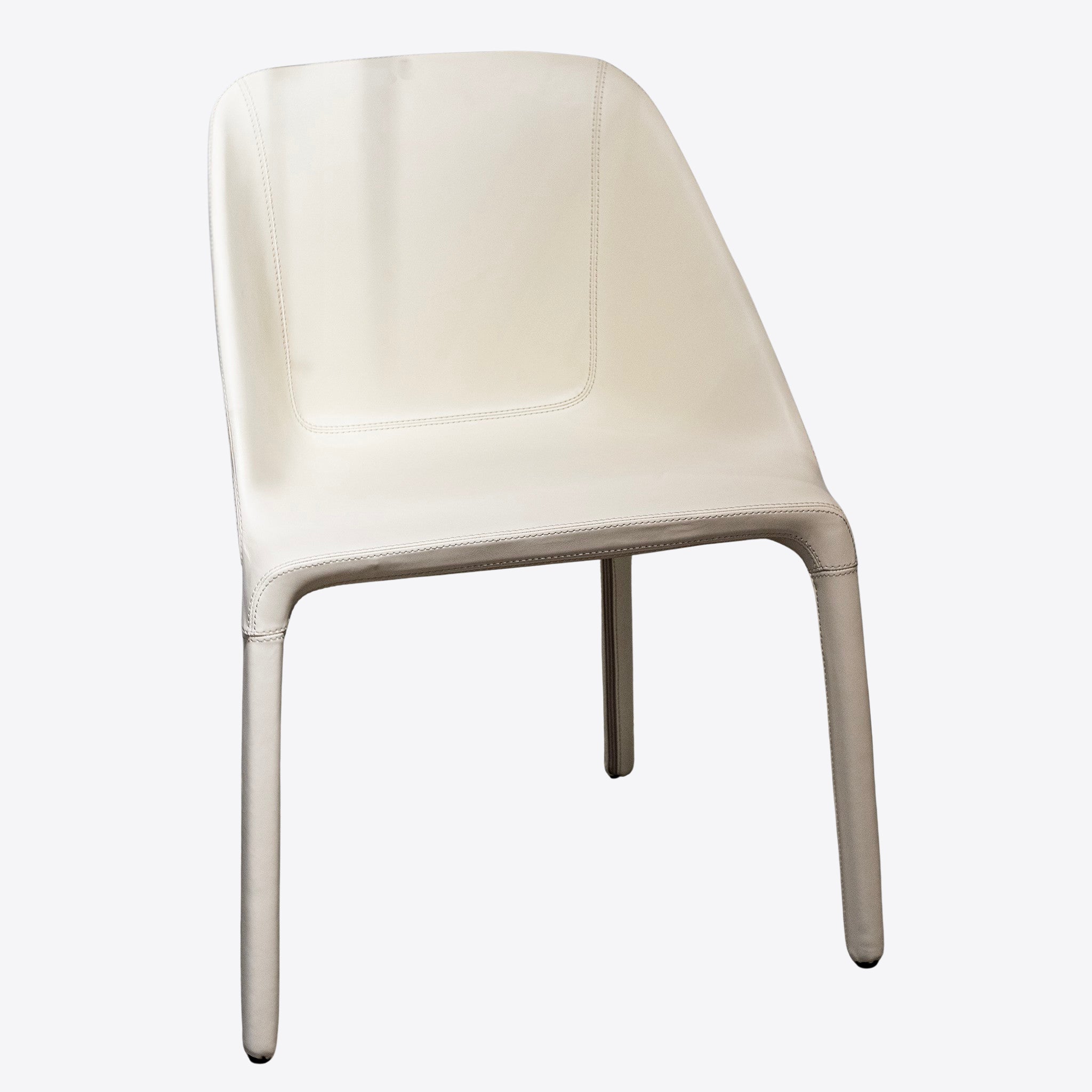 Chaise de salle à manger en cuir sans couture