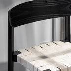 Chaise de salle à manger à sangles tissées