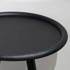 Table d'appoint en orme à disque