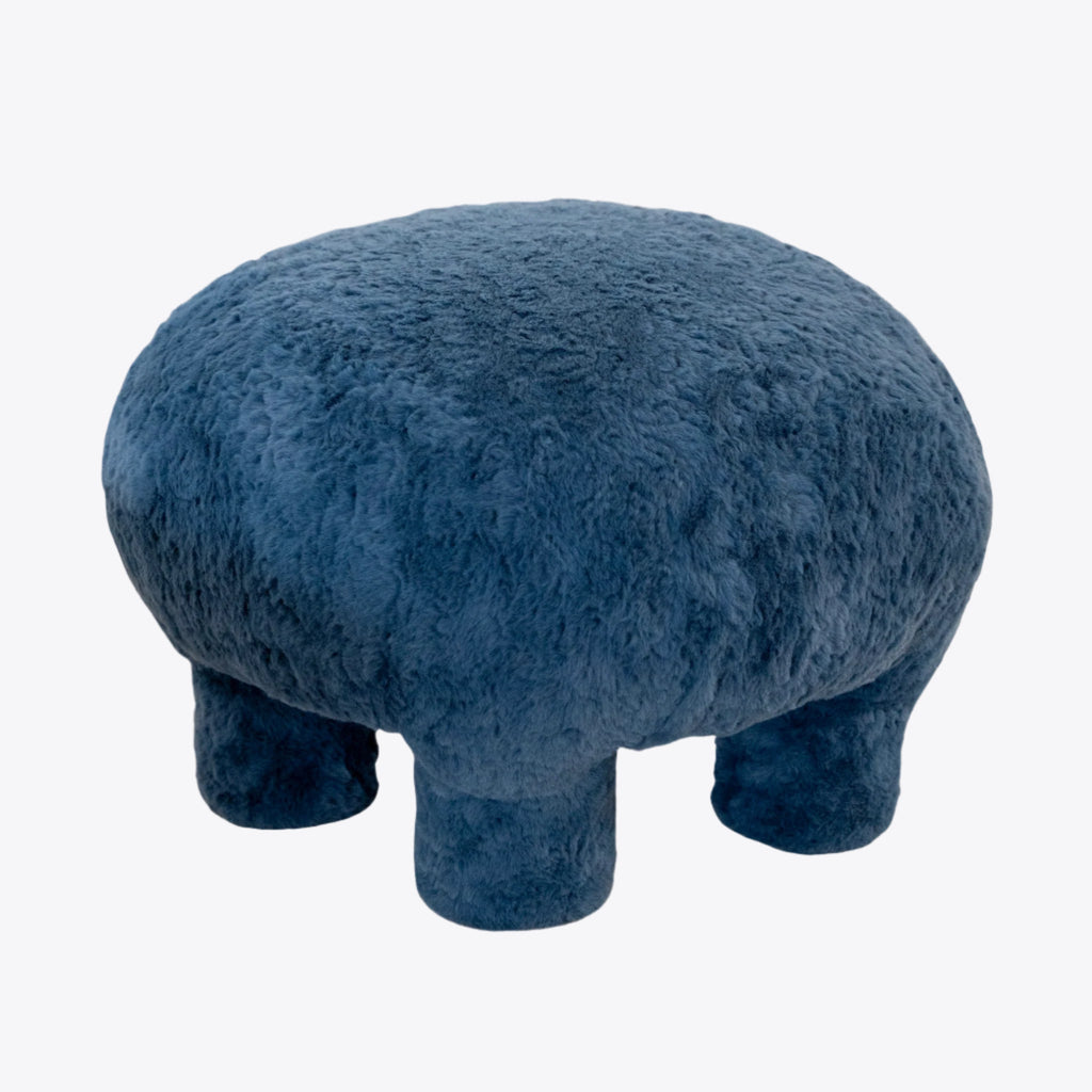 Azure Cloud Ottoman