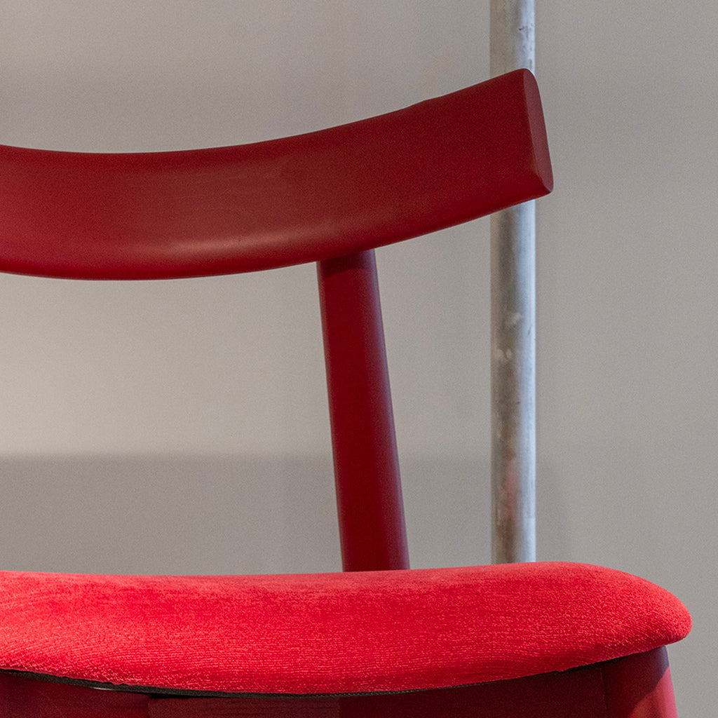 Fauteuil d'appoint rouge vif
