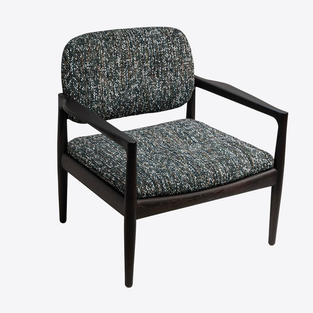 Fauteuil lounge en tweed urbain
