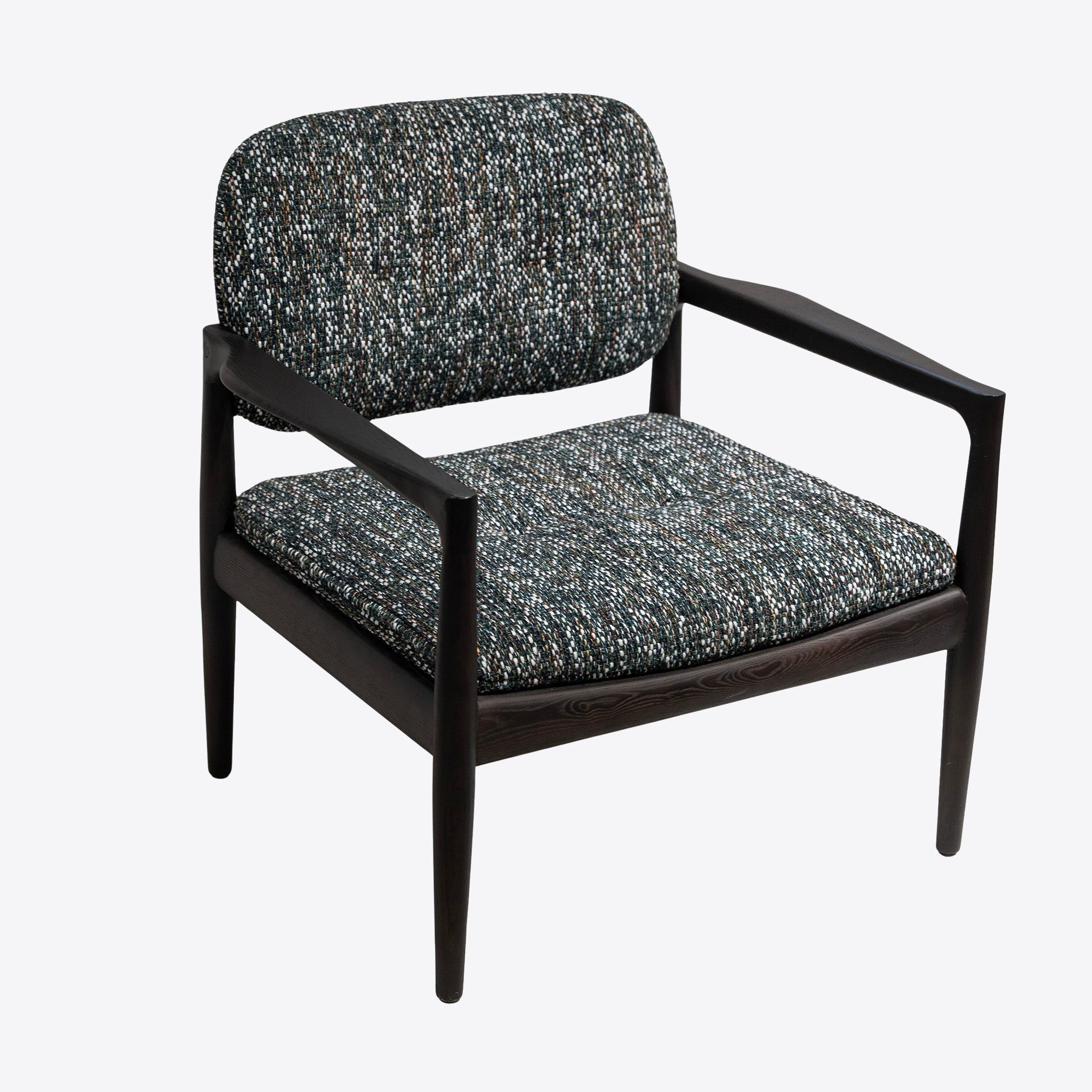 Fauteuil lounge en tweed urbain