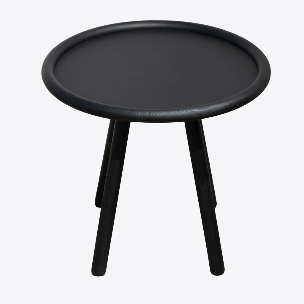 Table d'appoint en orme à disque