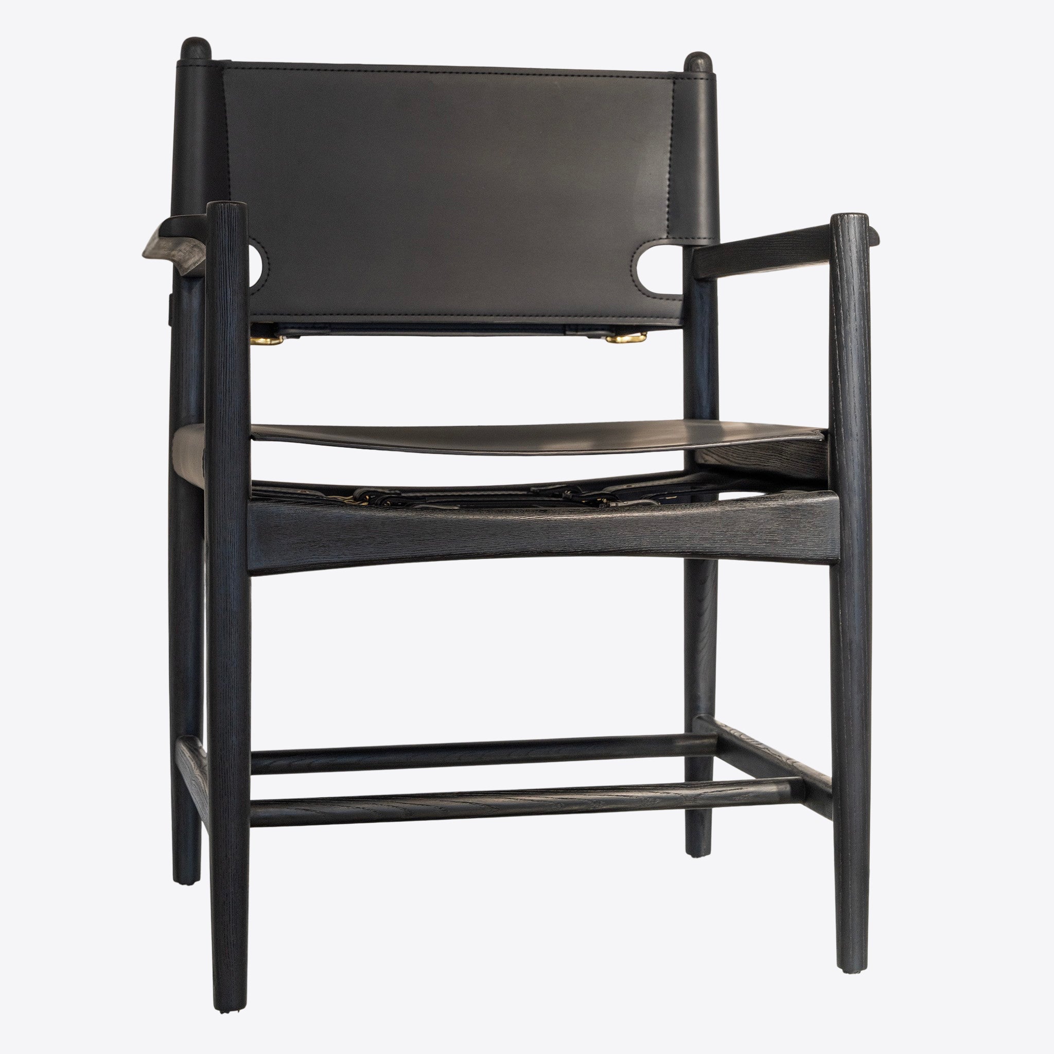 Fauteuil de salle à manger en cuir de selle