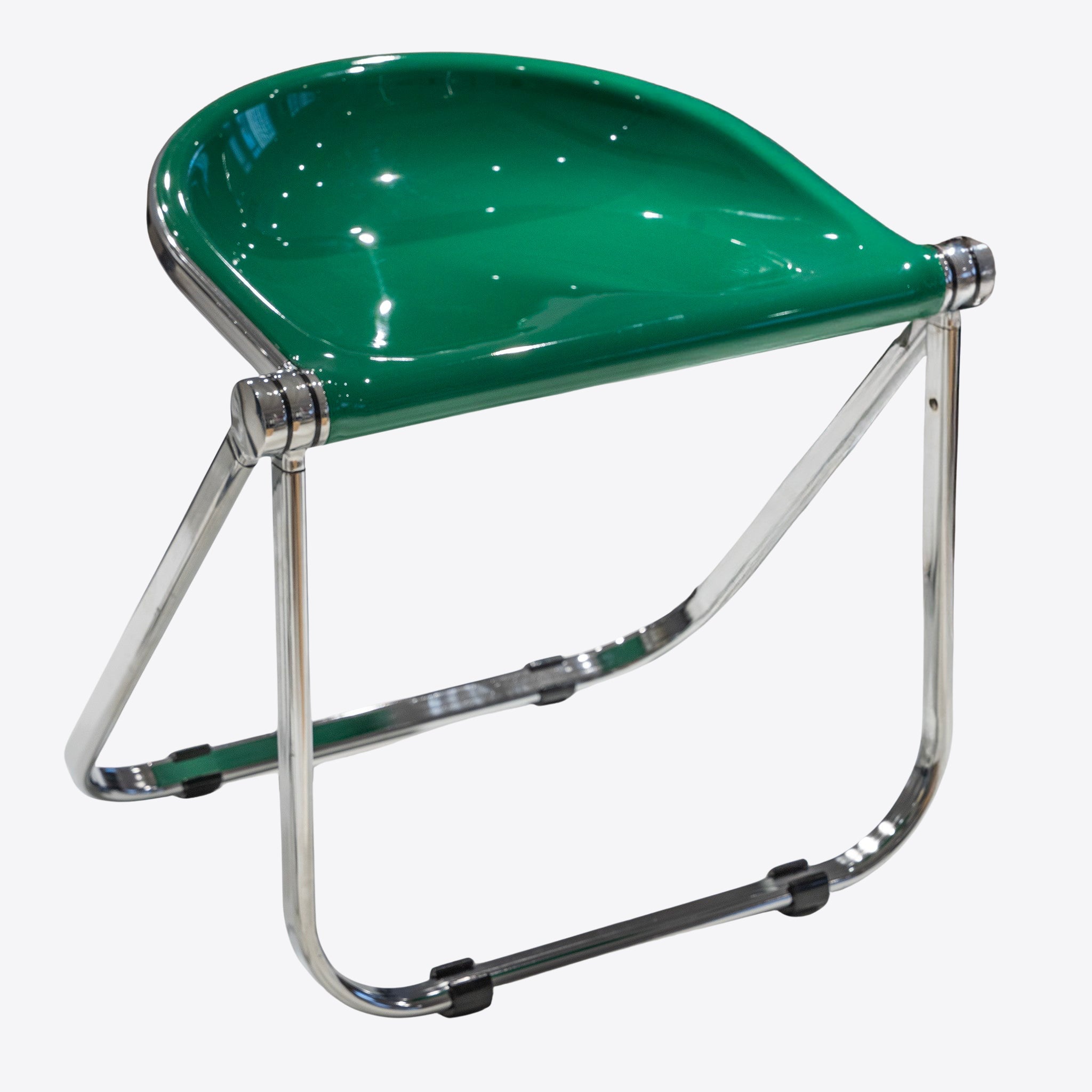 Tabouret pliant chromé élégant