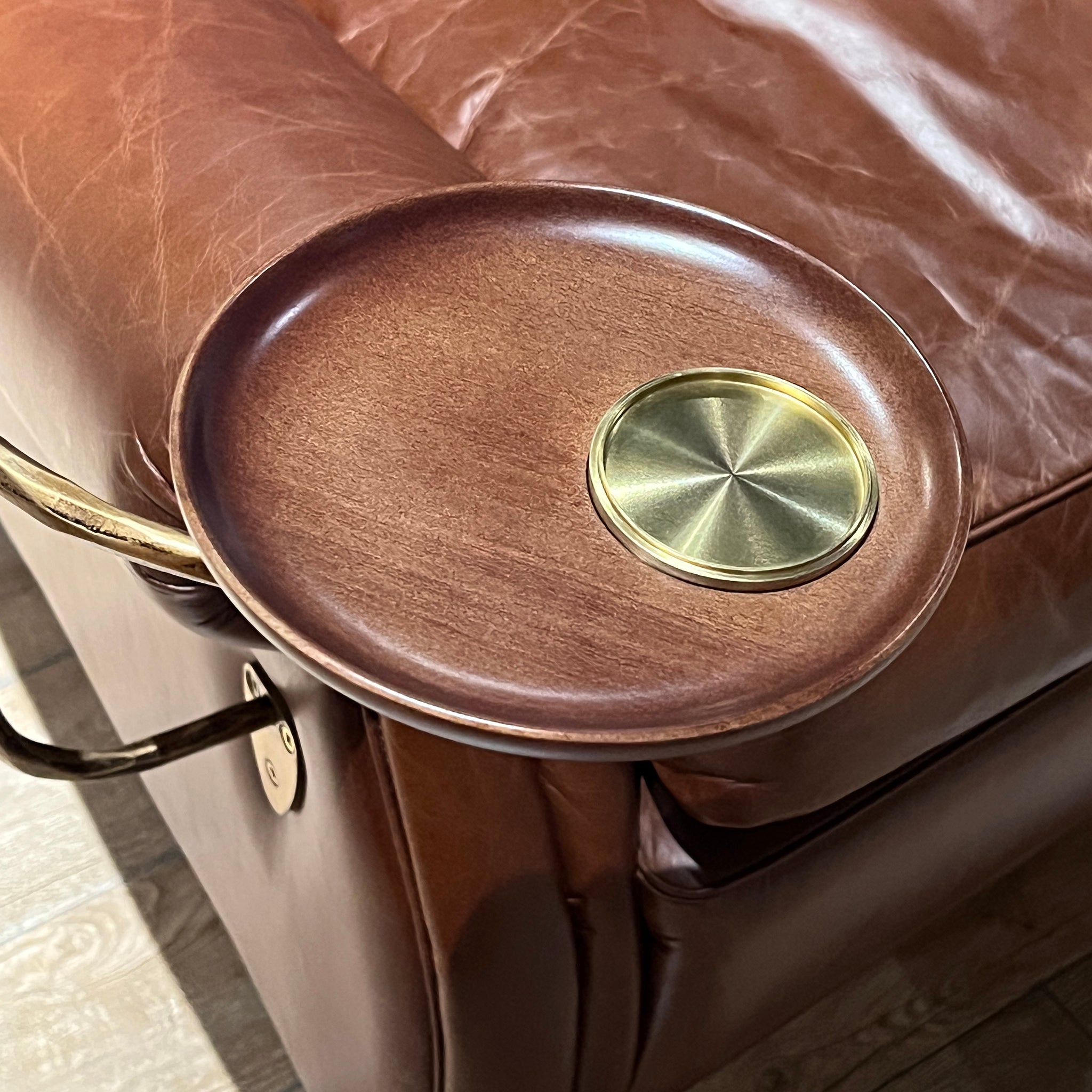 Fauteuil Chesterfield en cuir