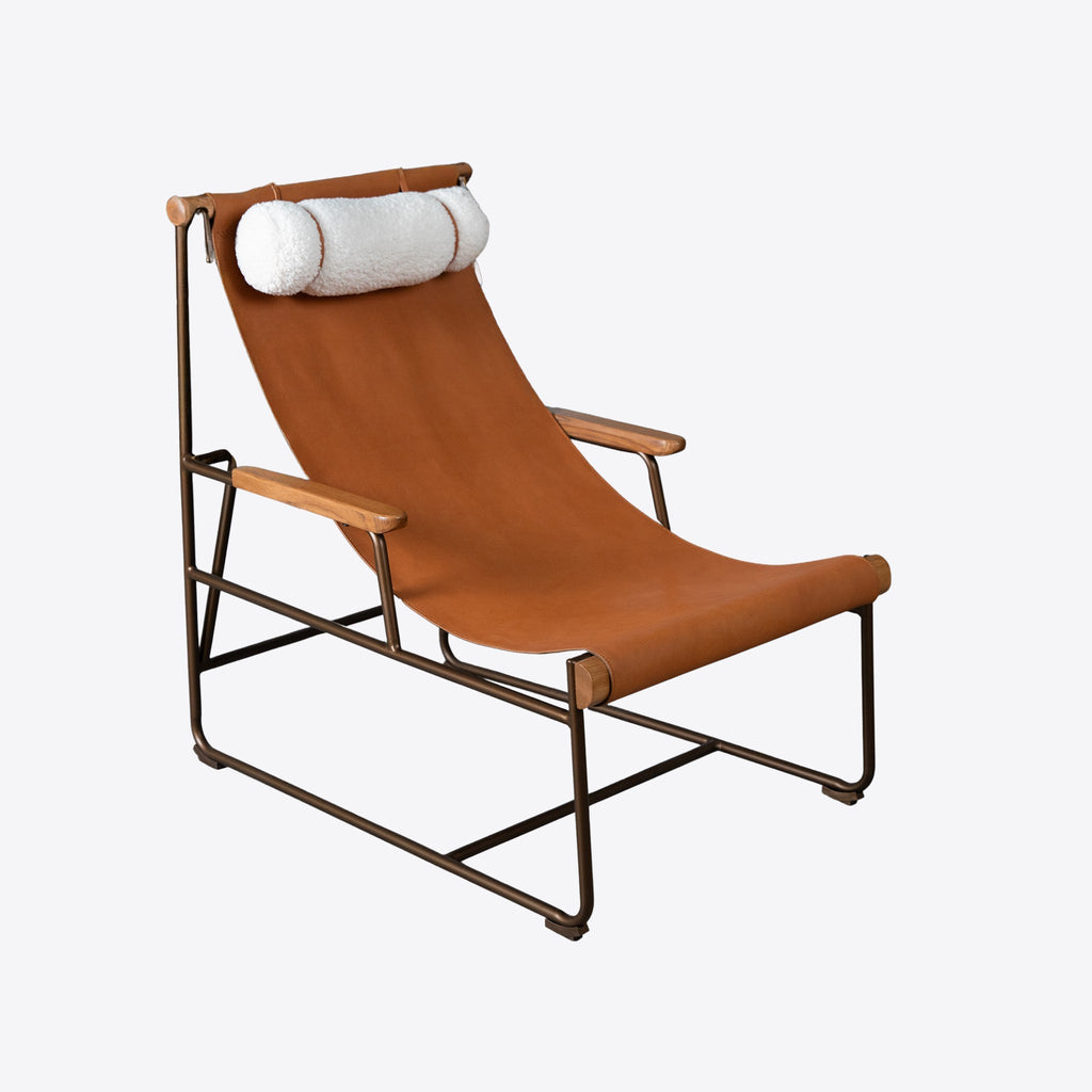 Chaise longue Sierra en cuir