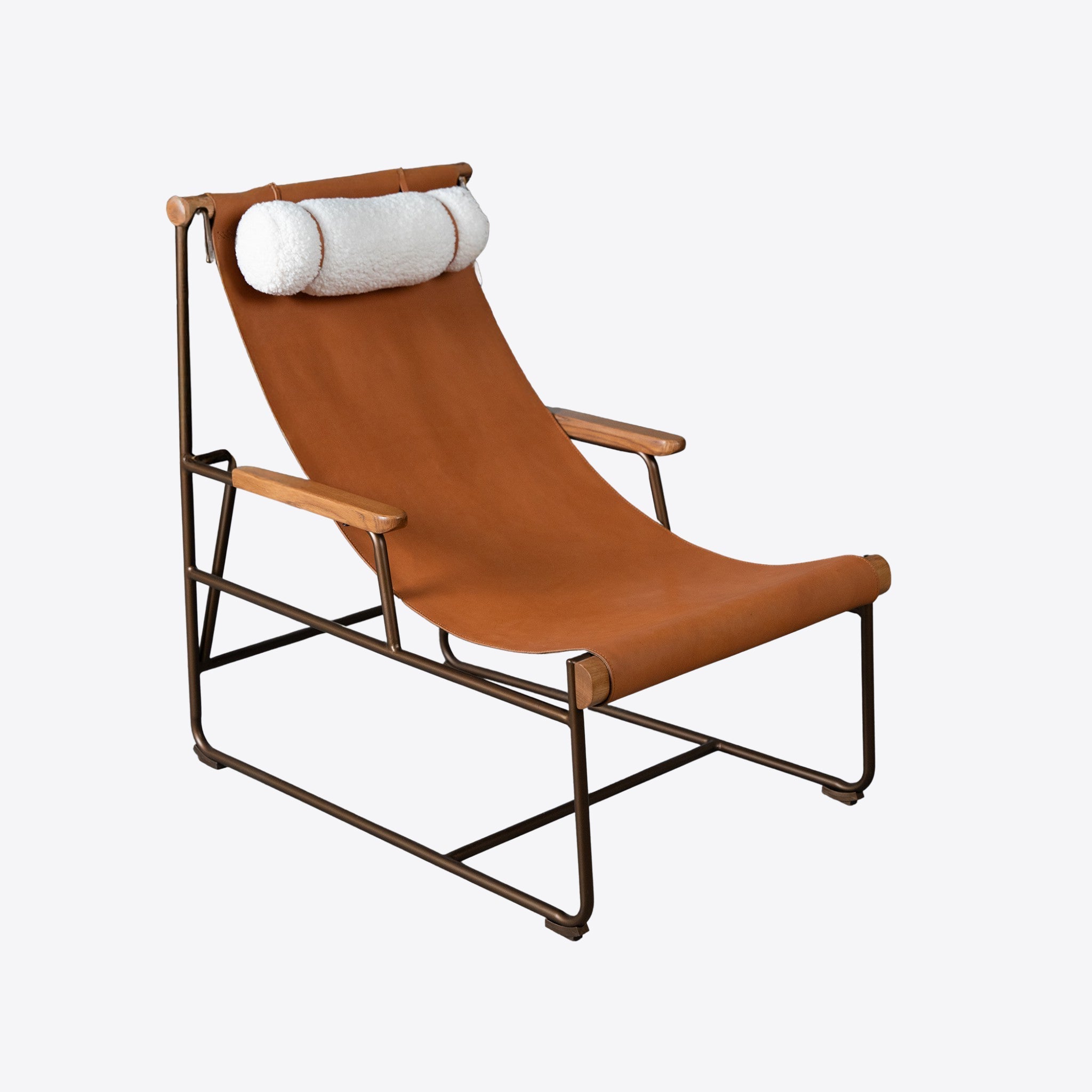Chaise longue Sierra en cuir