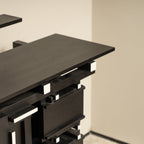 Crédence en cadre d'obsidienne