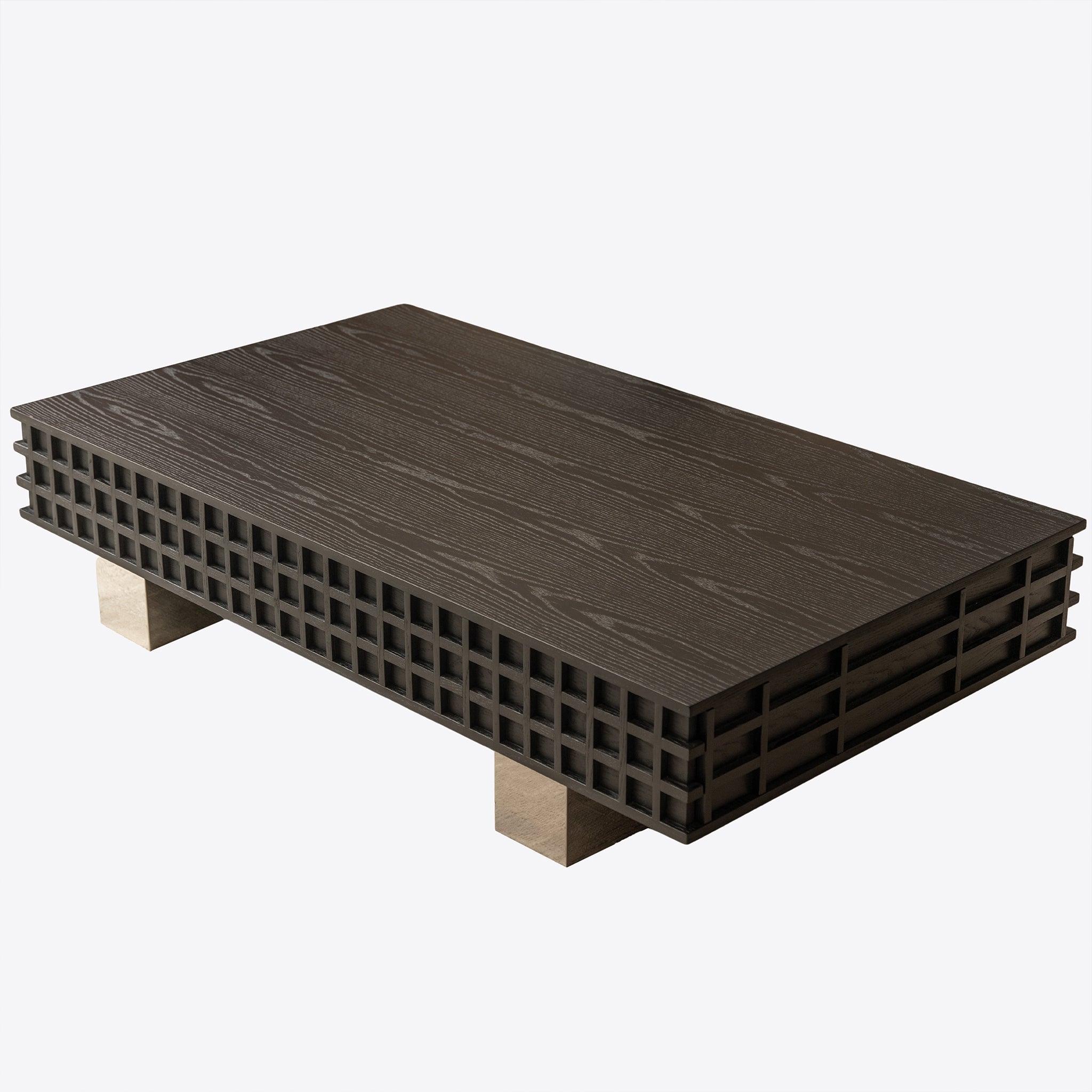 Table basse à grille