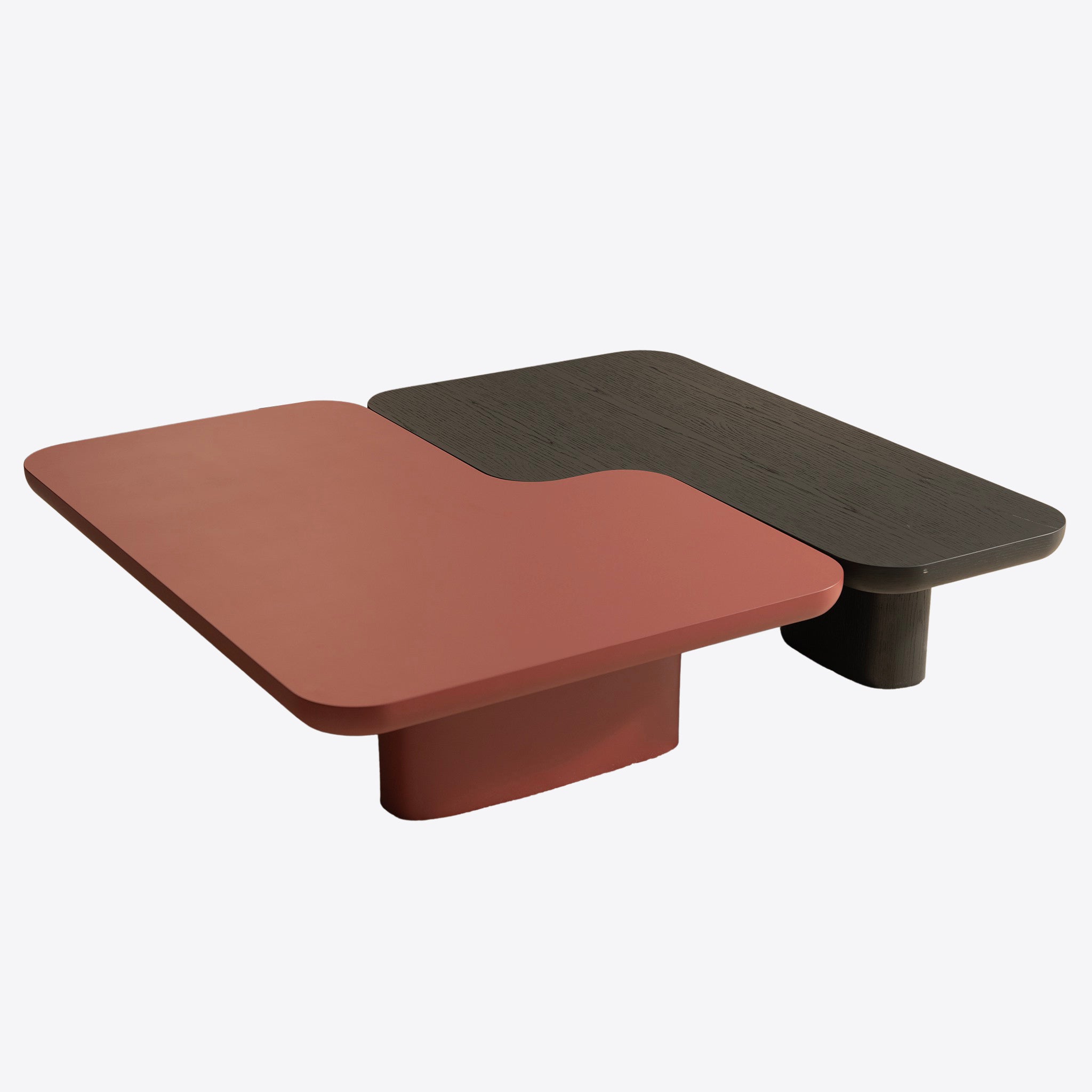 Table basse bicolore