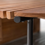 Table basse à lattes Rivulet