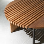 Table basse à lattes Rivulet