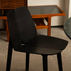 Chaise de salle à manger à panneaux fissurés