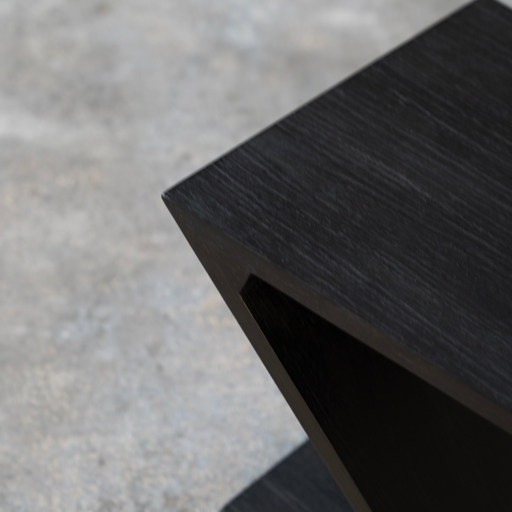 Fauteuil d'appoint géométrique noir