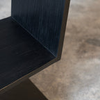 Fauteuil d'appoint géométrique noir