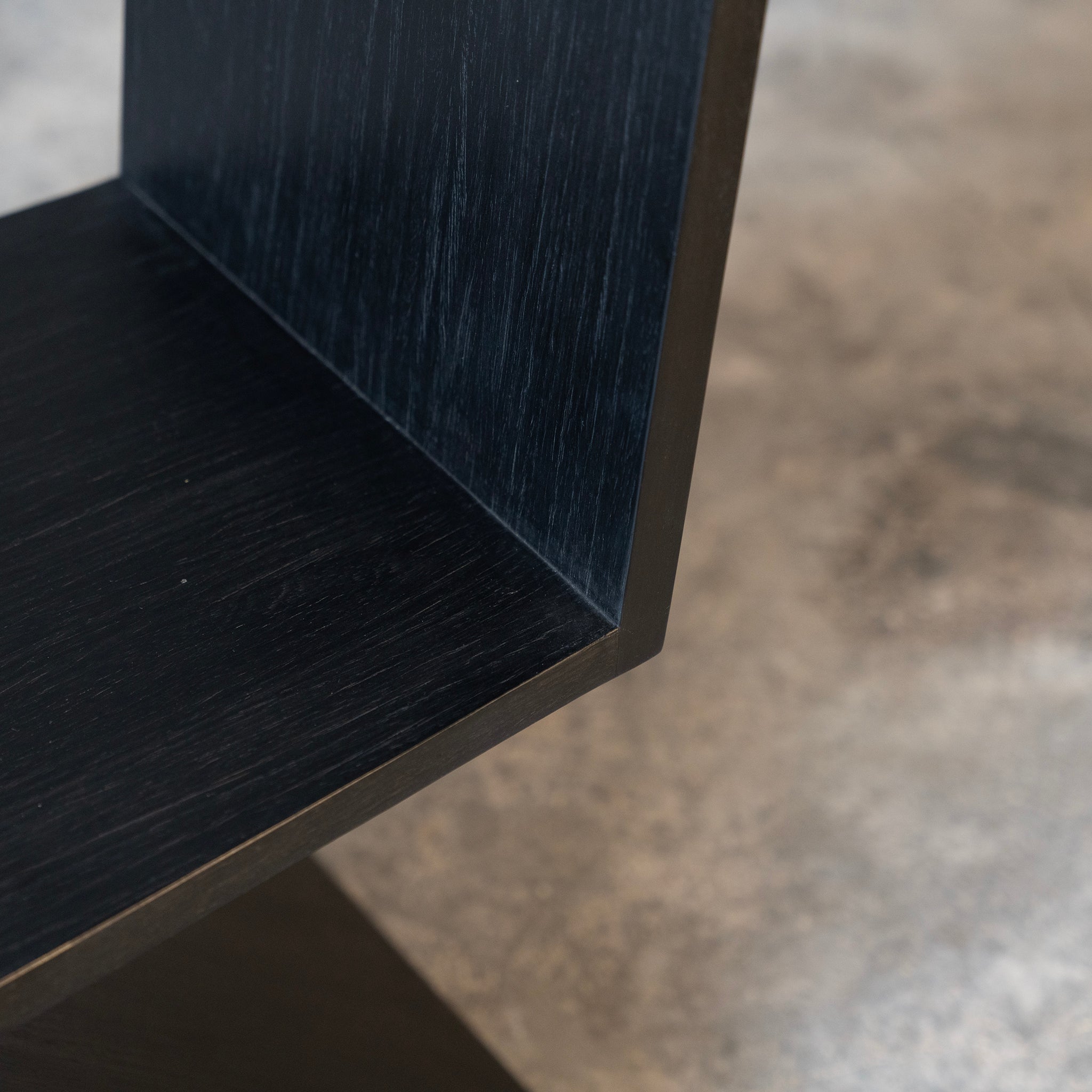 Fauteuil d'appoint géométrique noir