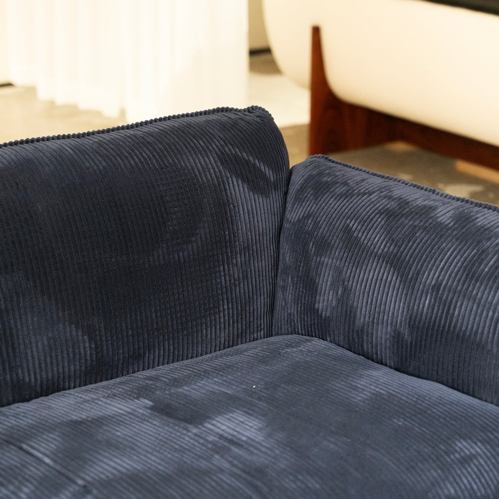 Canapé nuage en velours côtelé