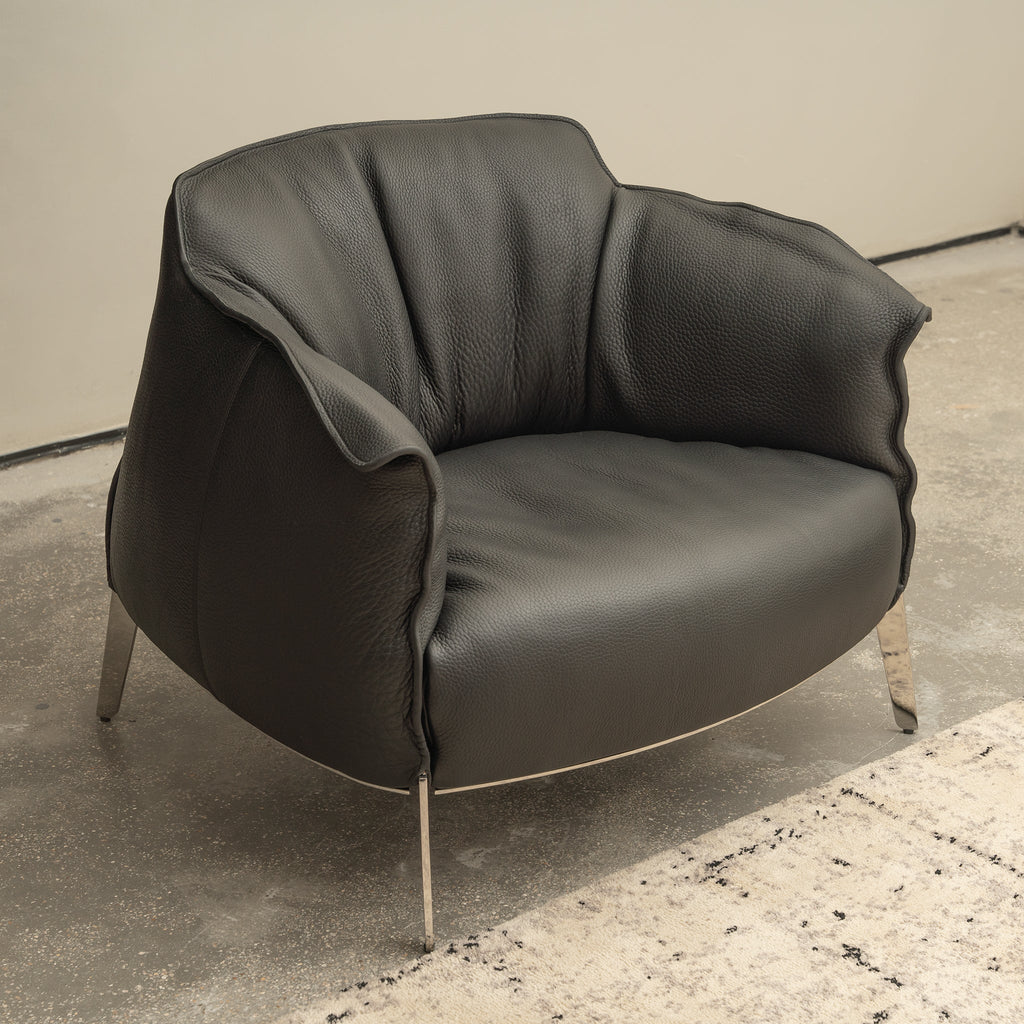 Fauteuil en cuir Arlo