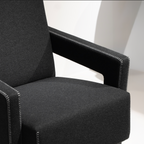 Fauteuil lounge à forme architecturale